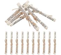TOPBATHY 16 Rollos de Mezuzá Kosher para Puerta, Pergamino Hebreo con Bendición Bíblica para Decoración Religiosa del Hogar, Adorno Judío Tradicional para Protección y Obsequio