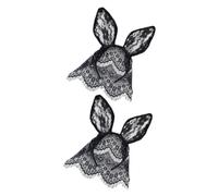 TOPBATHY 2 Diademas de Encaje Orejas de Gato y Conejo 30X28 CM Cómodas Decorativas para Fiesta y Cosplay