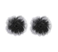 TOPBATHY 2 Fundas Protectoras Accesorio Práctico para Micrófono Clip, Cubiertas de Felpa Resistentes al Viento y Antisalpicaduras para Grabaciones y Presentaciones