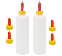 TOPBATHY 2 Juegos Biberón para Corderos y Terneros 500ml Construcción Resistente y Fácil de Limpiar, Dispensador de Alimento para Ganado en Granja y Rancho