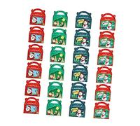 TOPBATHY 2 Juegos Caja De De Navidad Cajas Almacenaje Decorativas Titulares De Cajas De Galletas De Navidad Decoraciones Navideñas Papel Uds * 2