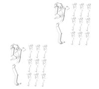 TOPBATHY 2 Juegos Clip para Cenefa Transparente Removedor De Persianas Abatibles Piezas De Varillas para Cortinas Extensibles Clips para Cables Varillas para Cubiertas Clips 10 Uds * 2