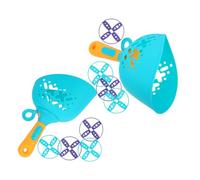 TOPBATHY 2 Juegos Lanzadores y Discos Voladores para Juguete de Disco Volador Seguro y Ligero para Aire Playa y Patio Fomenta Trabajo Equipo y Habilidades Sociales