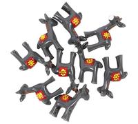 TOPBATHY 2 Juegos Micro Paisaje Pequeño Burro Mini Figuras De Animales Decoración De Burro Mini Figuras De Burro Adorno De Torta De Burro Micro Burros Burros Arte De Pared De 10 Uds * 2