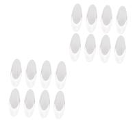 TOPBATHY 2 Juegos Tiradores para Persianas Enrollables Cortinas Enrollables para Ventanas Tiradores para Cortinas Blancas Transparentes Persianas Enrollables Persianas 8 Uds * 2