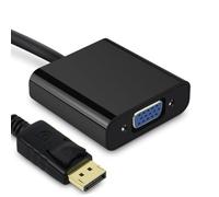 TOPBATHY 2 Piezas Adaptador a Vga Audio, Convertidor a Vga, 1080p, 1.3, Chip de Conversión Digital, Plástico y Metal, Negro, para Pantalla Led, TV y Proyector