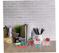 TOPBATHY 2 Piezas Adorno Navideño Tren de Madera Desmontable Decoración DIY para Escritorio Regalo Infantil Colores Surtidos Detalle Artesanal para Navidad