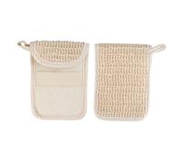 TOPBATHY 2 piezas Bolsa de Jabón de Malla de Algodón y Lino Exfoliante y Ahorrador para Baño y Viaje Práctica y Portátil para Barra de Jabón y Cuidado Piel