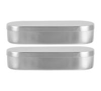 TOPBATHY 2 Piezas Caja de Esterilización 20ml de Aluminio para Laboratorio con Tapa, Resistente a Altas Temperaturas Espacio para Entornos Científicos