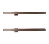 TOPBATHY 2 Piezas Calzador Magnético de Madera Maciza Color Café Mango Largo de 55cm para Uso Diario y Viajes, Facilita el Calzado sin Esfuerzo para Mujeres y Personas Mayores