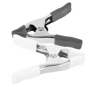 TOPBATHY 2 Piezas Clips Grandes de Acero Inoxidable y Pvc para Jardín, Compactos y Portátiles Alta Durabilidad al Aire Libre, Ideales para Carpintería y Exteriores