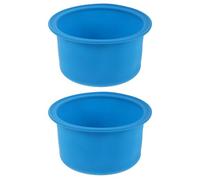 TOPBATHY 2 Piezas Crisol de Cera de Silicona Reutilizable Revestimiento Interior Antiadherente para Calentadores de Cera Pequeños Fácil de Limpiar