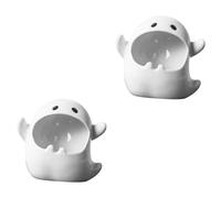 TOPBATHY 2 Piezas De Artesanías De Cerámica para El Hogar Cenicero Divertido con Forma De Fantasma Mesa De Té para Sala De Estar Decoración Creativa Cenicero para Hombres Paquete