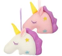 TOPBATHY 2 piezas Esponjas de Ducha Exfoliantes de Malla de Esponjas de Baño Unicornio Blancas y Rosas Suaves y Cómodas para Adultos y Material Ecológico y Generador de Abundante