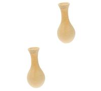 TOPBATHY 2 Piezas Jarrón Retro de Madera Envejecida florero magnético para refrigerador florero de Jugo de Naranja Falso decoración Vintage Home Decor florero para Oficina florero de Madera