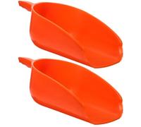 TOPBATHY 2 Piezas Pala de Plástico Reutilizable para Alimento de Granja Mango Ergonómico, Gran Capacidad y Diseño Simple para Alimentación de Aves de Corral