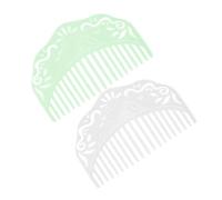 TOPBATHY 2 piezas Peines Laterales para Mujer de Peines Decorativos de Resina y Verde Accesorios Elegantes para Peinados con Sujeción Firme y Uso Versátil