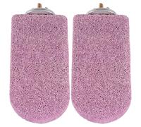 TOPBATHY 2 Piezas Piedra de Lava para Moler Dientes para Loros y Ardillas, Cuidado Oral Piedra de Calcio Púrpura para Jaulas y Hábitats de Pequeños