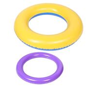 TOPBATHY 2 Piezas Yoga Ball Fixed Rings Inflatable Anti-Slip Base Diameter Fitness Exercise Stability Stand For Posture Correction and Home Gym