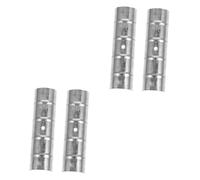 TOPBATHY 2 Series Accesorios para Cortinas Pañería Romano Gancho Neto Curtain Rod Curtain Pole Conexión De Barra De Cortina De Hierro Barras De Cortina De Ventana Planchar Silver 2 Piezas*2