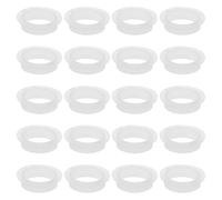 TOPBATHY 20 Anillos de Goma para Sensor de Aparcamiento de Coche, Junta de Sellado Blanca, Resistente al Agua y Temperatura, Kit 20 Piezas para Sistema de Asistencia de Estacionamiento