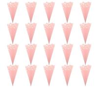 TOPBATHY 20 Conos para Confeti de Boda Rosas Encaje de Ala Papel Artesanal Suave 20 Piezas para Pétalos y Decoración de Mesas en Fiestas y Ceremonias Nupciales