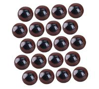 TOPBATHY 20 Ojos de Seguridad de Plástico Marrón para Manualidades 28 MM para Amigurumi y Muñecas Accesorios para Ganchillo Material para Ojos de Halloween
