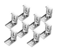 TOPBATHY 20 Piezas de instalación de persianas venecianas Peages de Montaje Entre paréntesis Soportes de reemplazo de persianas Ciego Clips Ciegos Planchar Plata