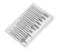 TOPBATHY 20 Piezas Fresas Rotativas de de Tungsteno Cabezas de Pulido y Tallado para Carpintería Preciso Perforación y Restauración de Madera Accesorios para Herramientas Rotativas