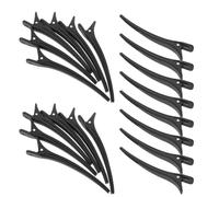 TOPBATHY 20 piezas Pinzas de Pelo Duckbill Negras Clips Seccionadores sin Marcas para Peluquería y Peinados Profesionales Herramientas Versátiles para Teñir Rizar y Cortar Cabello Femenino