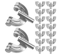 TOPBATHY 20piezas Accesorios De Batería Kit De Reemplazo Orejetas Para Caja Gancho De Garra Para Bombo Partes De Bombos Metal Herrajes Para Instrumentos De Percusión Uso Estudio