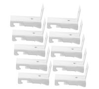 TOPBATHY 20piezas Código De Instalación De Rieles para Cortinas Soporte De Riel Curvo Resistente Accesorios De Montaje Metálicos Instalación Fácil Pared o Techo para Rieles De Cortina Curvo