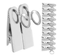 TOPBATHY 20piezas Micrófono De Solapa Pinzas De Corbata Metalicas Soporte De Clip Ajustable Para Micrófono De Solapa Para Podcasting y Oratoria Trajes o Camisas