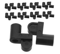 TOPBATHY 24 Piezas Hebilla de bloqueo de pantalla abrazadera de vidrio negro clips de pantalla de reemplazo de la ventana RV de ventana el plastico