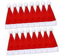 TOPBATHY 25piezas Cuchillo y Tenedor Forma De Mini Sombrero De Papá Noel Decoración Navideña para Botellas De Vino y Fiestas