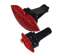 TOPBATHY 2piezas Clip De Perfume De Lápiz Labial Brillante Para Coche Decoración De Ventilación De Coche Clips De Aromaterapia Para Mujeres