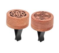 TOPBATHY 2piezas Clip de Ventilación de Madera para Coche, Difusor de Aromaterapia para Automóvil, Mejora el Atractivo Estético del Interior
