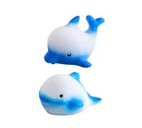 TOPBATHY 2piezas Decoración De Pecera De Animales Marinos Figuras De Resina Miniatura De Adorno De Microacuario para Acuario De Delfín