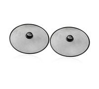 TOPBATHY 2piezas Tapas Antisalpicaduras para Sartén Protector contra Salpicaduras De Grasa Filtro Antigrasa para Cocinar Tapa De Repuesto para Olla De Acero Inoxidable Sartén De Cocina