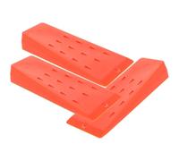 TOPBATHY 3 Piezas Cuña de Registro de Plástico Naranja, Herramienta de Calzo de Registro para Talar Árboles, Aumenta la Fricción y Separa el Corte Trasero, Ligera y Resistente a Deformarse