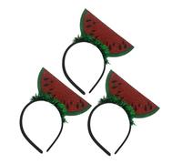 TOPBATHY 3 piezas Diademas Sandía con Diseño Fresco Accesorios para Cabello Livianos y Chic Cintillos Mujer para Fiestas y Tocados Pelo Fiesta Decorativos y Alegres