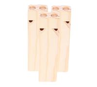 TOPBATHY 3 Piezas Orff juguetes musicales silbato silbatos juguetes para accesorios de tren para juguetes de ruido juego de rol silbato de tren de madera Beige