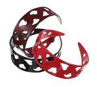 TOPBATHY 3 Piezas Wide Anti-slip Hair Bands With Teeth Lightweight Stylish Hair Accessories In Wine And For Parties And Valentine S Day