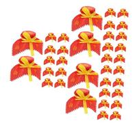 TOPBATHY 3 Series Tapa del Frasco De Vino Botella De Agua Aislada Hidro Tarros De Velas Vacíos Equipo Sidra Totalizador Tapas De Tela Tapa De Tela para Bote De Alcohol Paño Rojo 10 Piezas * 3