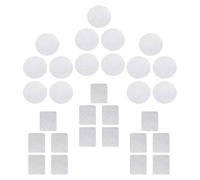 TOPBATHY 30 piezas Paletas de Maquillaje DIY con Adhesivos Metálicos para Sombra de Ojos Unidades Redondas y Cuadradas Compatibles con Paletas Magnéticas Vacías Resistentes y Fáciles de