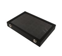 TOPBATHY 36Cuadrícula Vitrina Expositora Compartimentos Estuche De Exhibición Multifuncional De PU De Gran para Colecciones De Ciencias Naturales y Artículos Pequeños