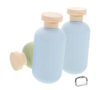 TOPBATHY 3piezas Combinación de Botellas Rellenables de Loción para Viaje Botellas de Viaje para Champú y Acondicionador Uso Aerolíneas