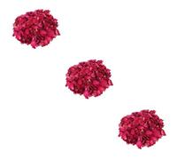 TOPBATHY 3piezas Pétalos De Rosa Rojos Secos Decoración Para Baños De Flores Spa y Manualidades y Ecológico Para Bodas y Fertilizante De Jardín