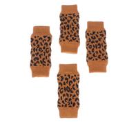 TOPBATHY 4 Calcetines de Algodón y Poliéster para Perros Protector de Patas Grueso y Cálido Accesorio Adecuado para Mantener Mascota Abrigada para Otoño E Invierno