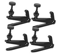 TOPBATHY 4 piezas Afinadores Finos para Violín Ajustadores para Cuerda Accesorios Prácticos para Violines y Diseño Clásico Negro Resistente y Fácil Instalación